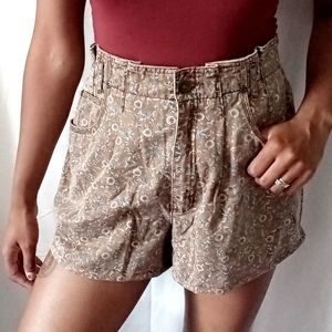 LIZWEAR | vintage brown floral shorts